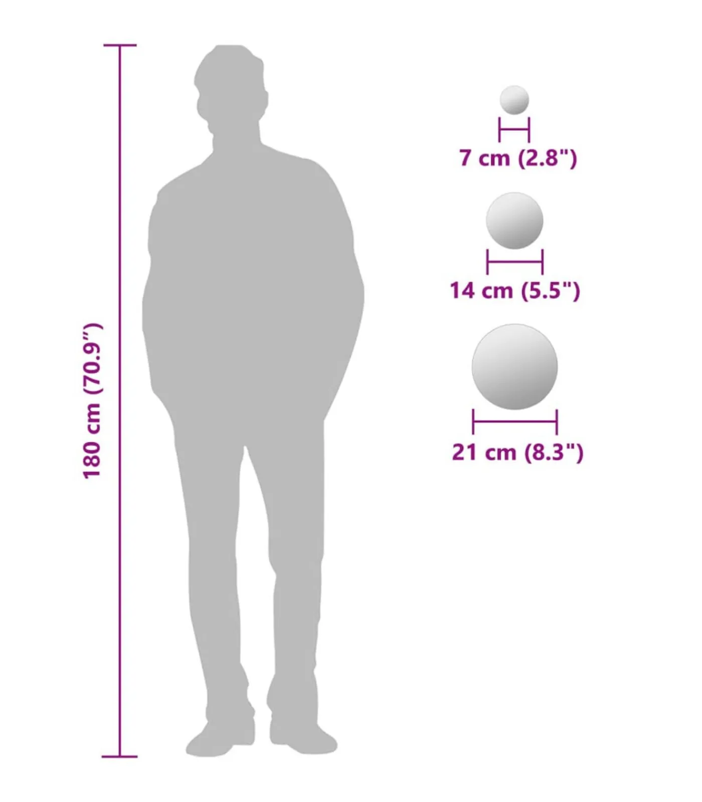 Sale Wandspiegelset rond glas 7-delig Spiegels