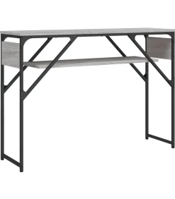 Hot Wandtafel met schap 105x30x75 cm bewerkt hout grijs sonoma Tafels