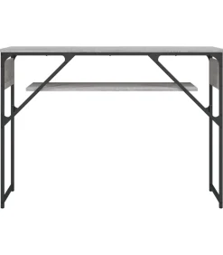 Hot Wandtafel met schap 105x30x75 cm bewerkt hout grijs sonoma Tafels