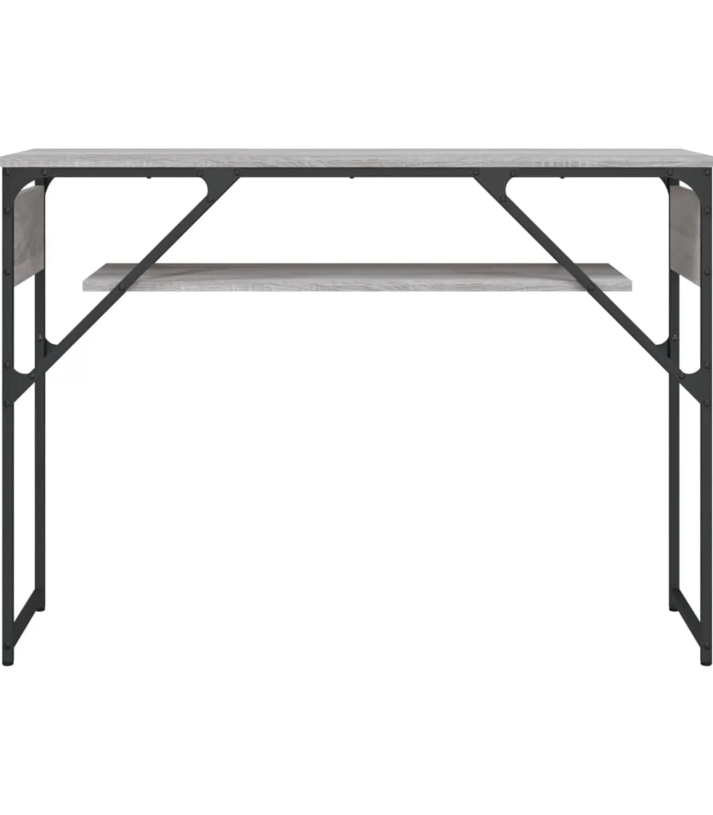 Hot Wandtafel met schap 105x30x75 cm bewerkt hout grijs sonoma Tafels