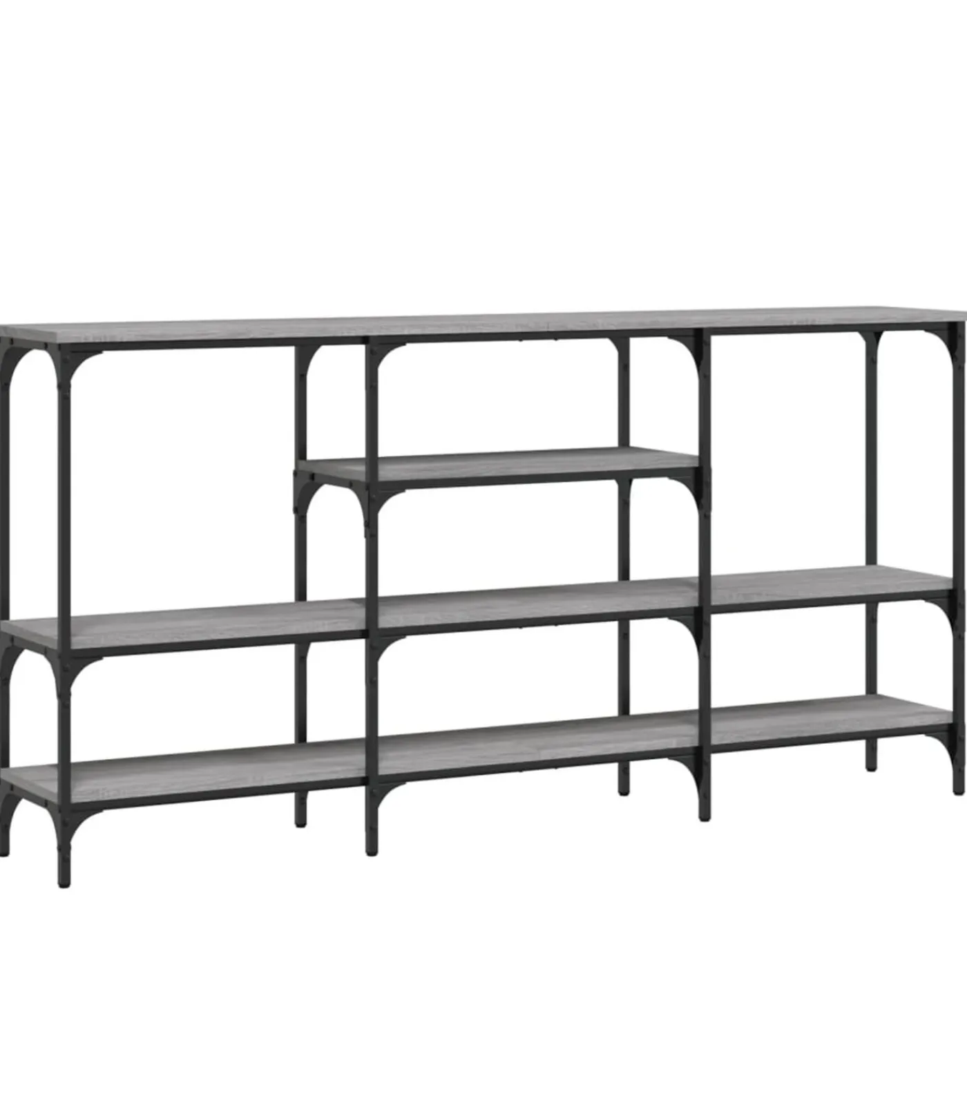 vidaXL Wandtafel 160x29x80 cm bewerkt hout grijs sonoma eikenkleurig