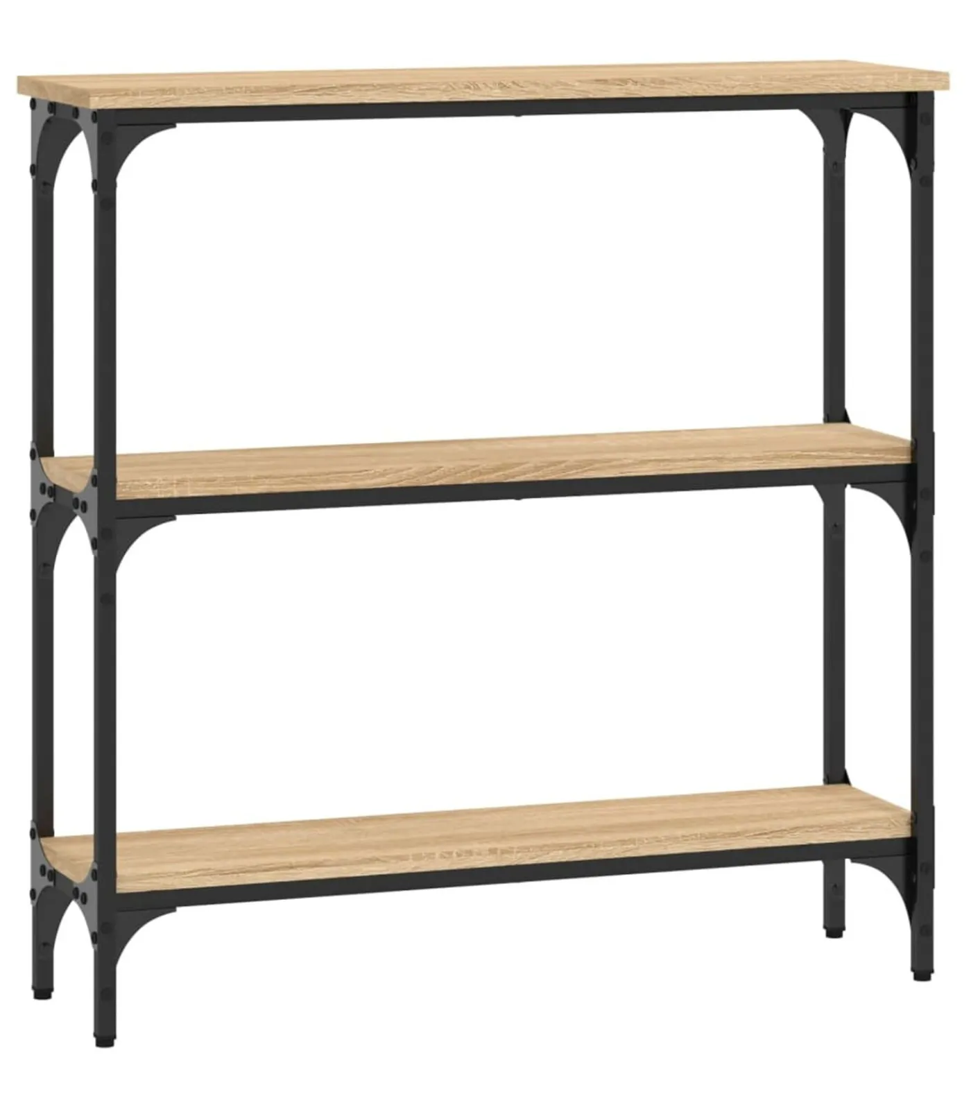 Wandtafel 75x22,5x75 cm bewerkt hout sonoma eikenkleurig Tafels