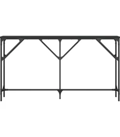 vidaXL Wandtafel 140x23x75 cm bewerkt hout zwart