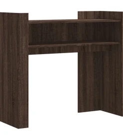 vidaXL Wandtafel 100x35x90 cm bewerkt hout bruin eikenkleurig