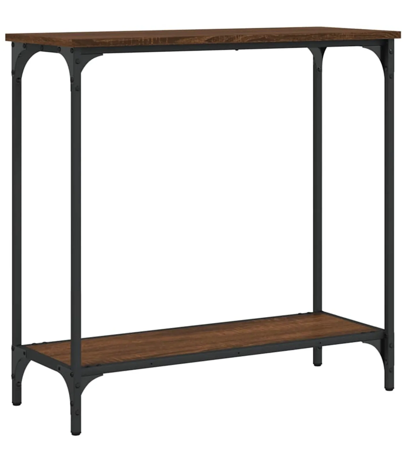 Wandtafel 75x30,5x75 cm bewerkt hout bruin eikenkleur Tafels