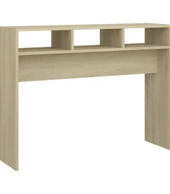 vidaXL Wandtafel 105x30x80 cm bewerkt hout sonoma eikenkleurig