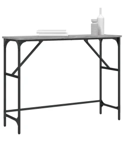 Clearance Wandtafel 100x32x75 cm bewerkt hout grijs sonoma eikenkleurig Tafels