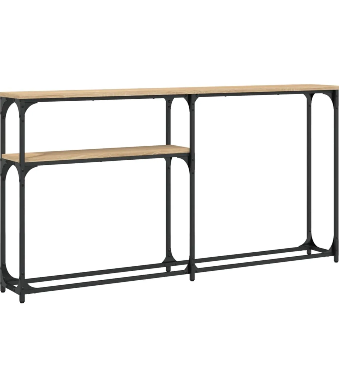 vidaXL Wandtafel 145x22,5x75 cm bewerkt hout sonoma eikenkleurig