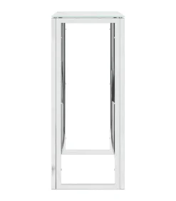 New Wandtafel 70x30x70 cm roestvrij staal en glas Tafels