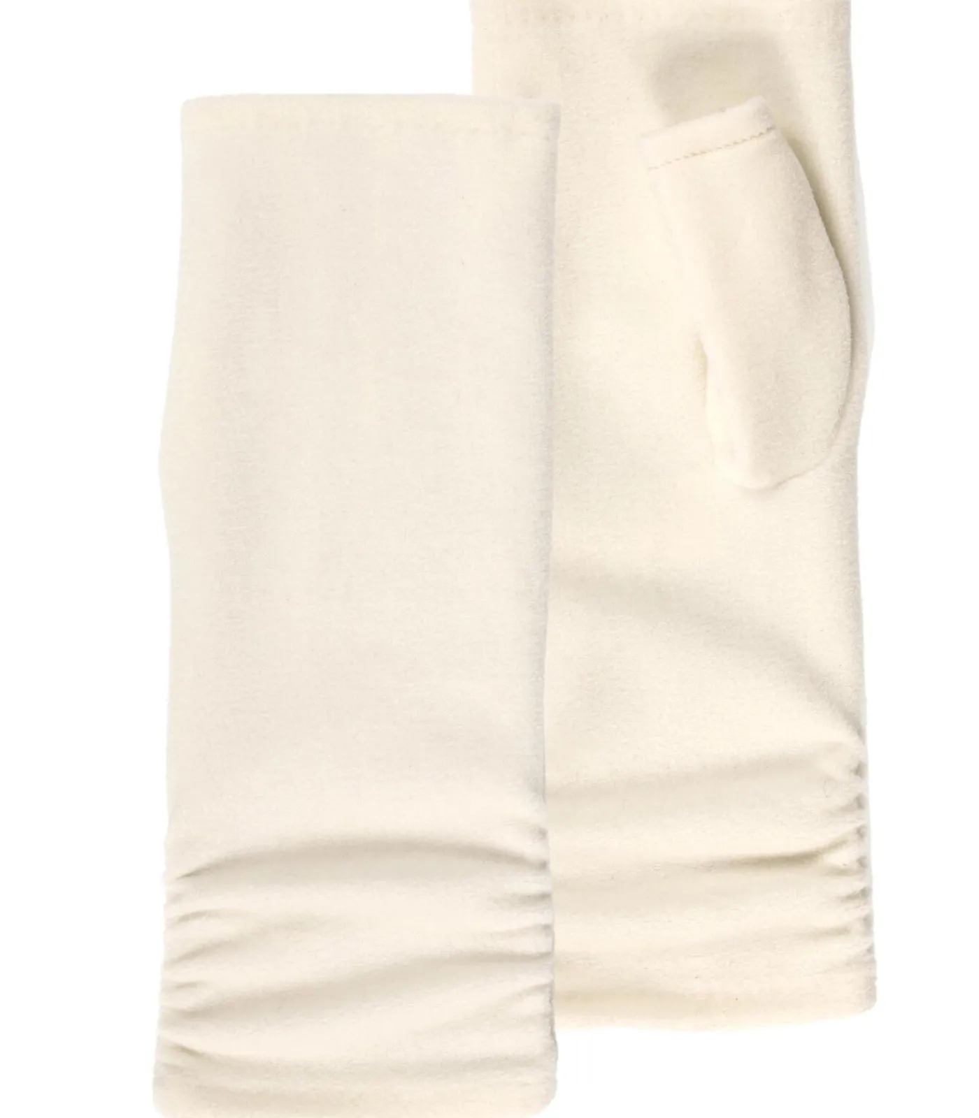 DAMES ISOTONER Wanten van gerecycled fleece voor dames Wit