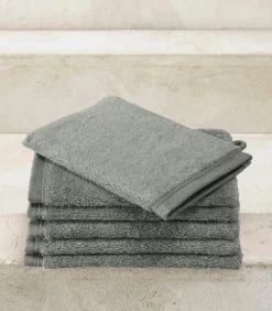 DE WITTE LIETAER Washandjes Contessa Steel 16 x 21 cm - 6 st.