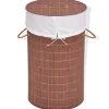 Clearance Wasmand rond bamboe bruin Manden En Bakken
