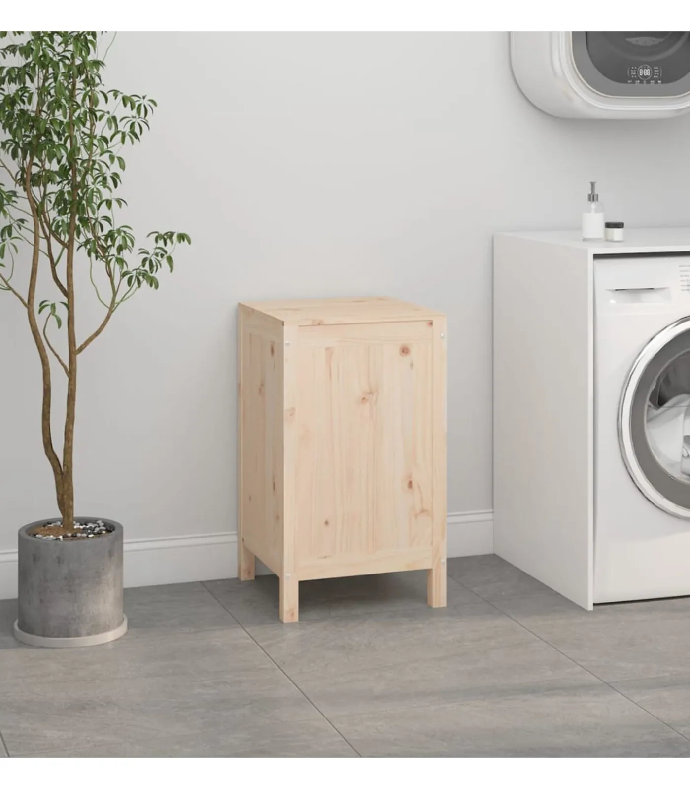 vidaXL Wasmand 44x44x76 cm massief grenenhout