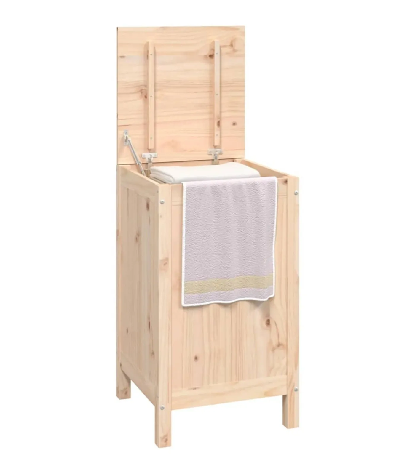 vidaXL Wasmand 44x44x76 cm massief grenenhout