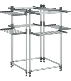 vidaXL Wasrek 107x107x120 cm aluminium