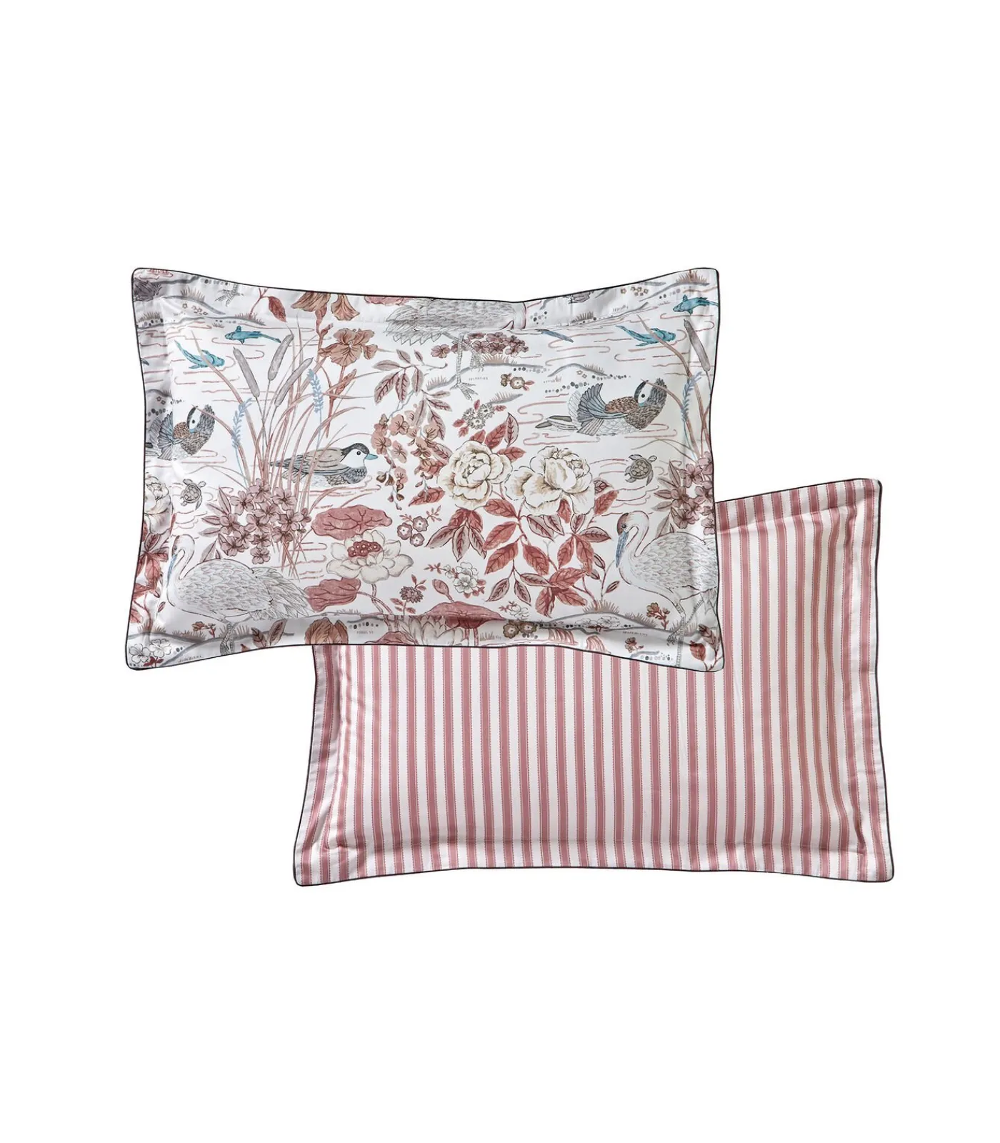 Sanderson WATER GARDEN Rose - Kussensloop Satijn katoen