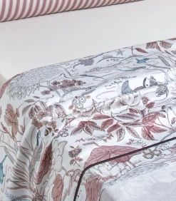 Sanderson WATER GARDEN Rose - Laken Satijn katoen