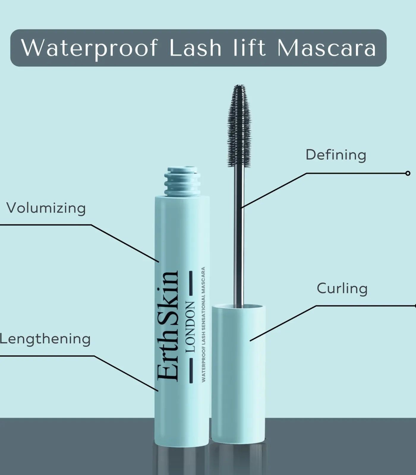 Erth Skin London WATERDICHTE WIMPERS SENSATIONELE MASCARA