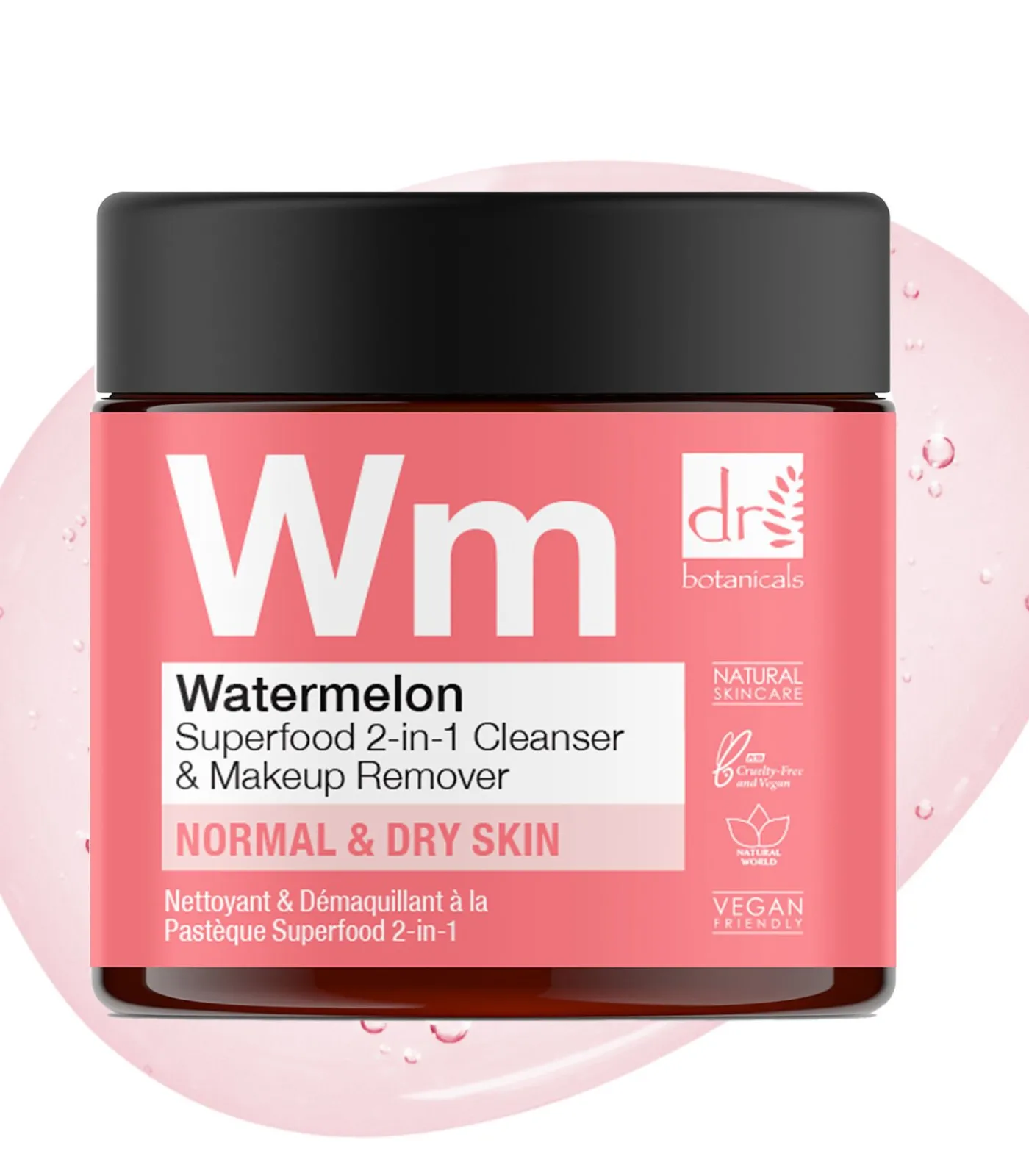 Dr Botanicals Watermeloen Superfood 2-in-1 Reinigingsgel & Make-up Remover - 60ml