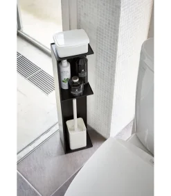 YAMAZAKI WC Opbergrek - Tower - Zwart