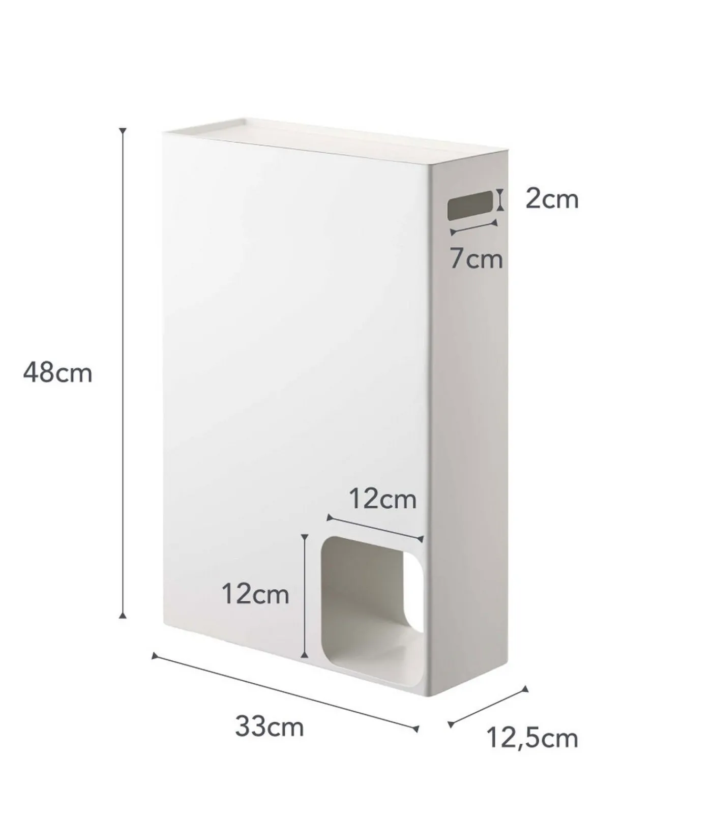 YAMAZAKI WC Rolhouder - Plate - Wit