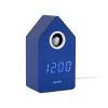 New Wekker Cuckoo Led - Blauw - 9x9x15.8cm Klokken