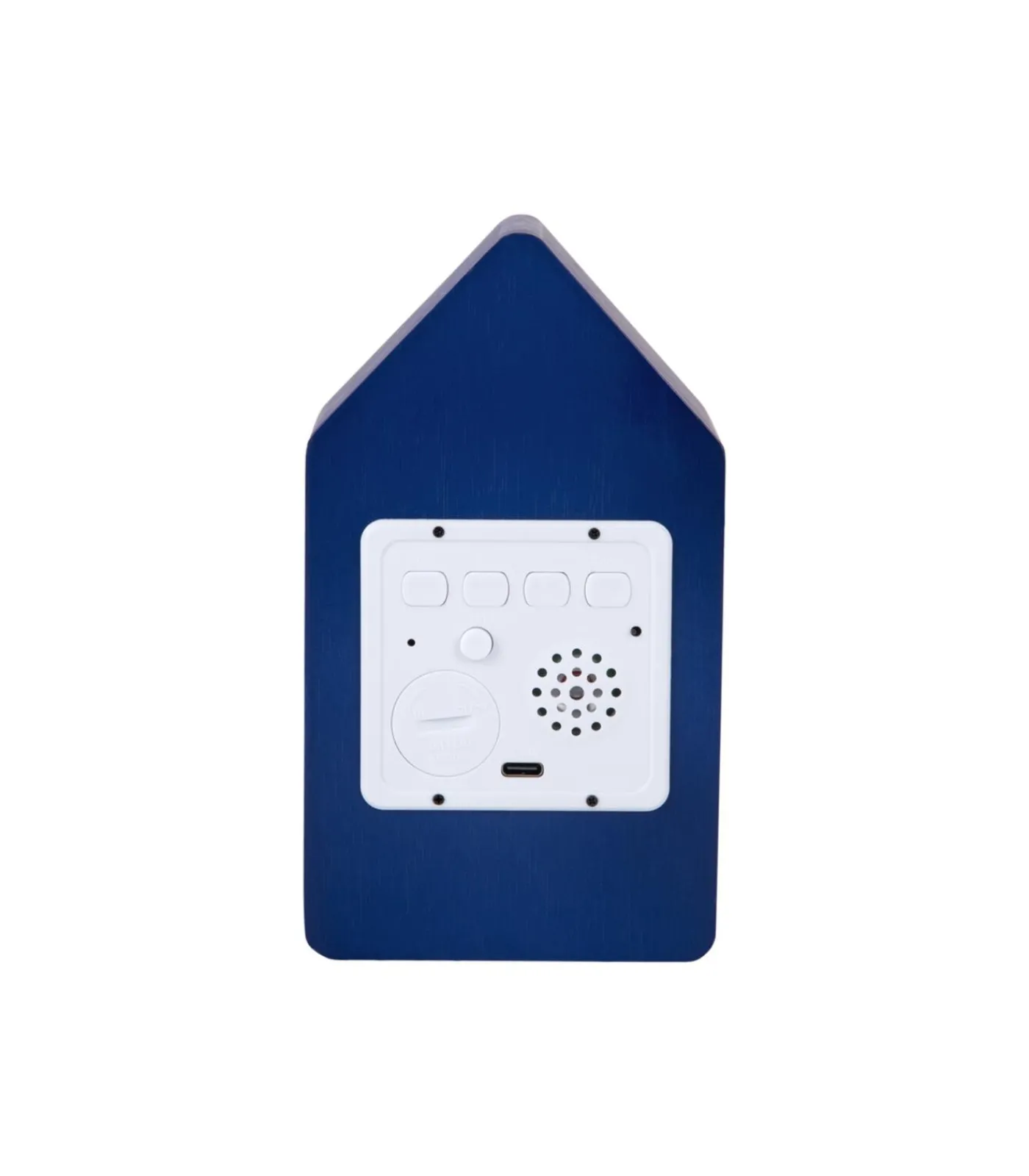 New Wekker Cuckoo Led - Blauw - 9x9x15.8cm Klokken