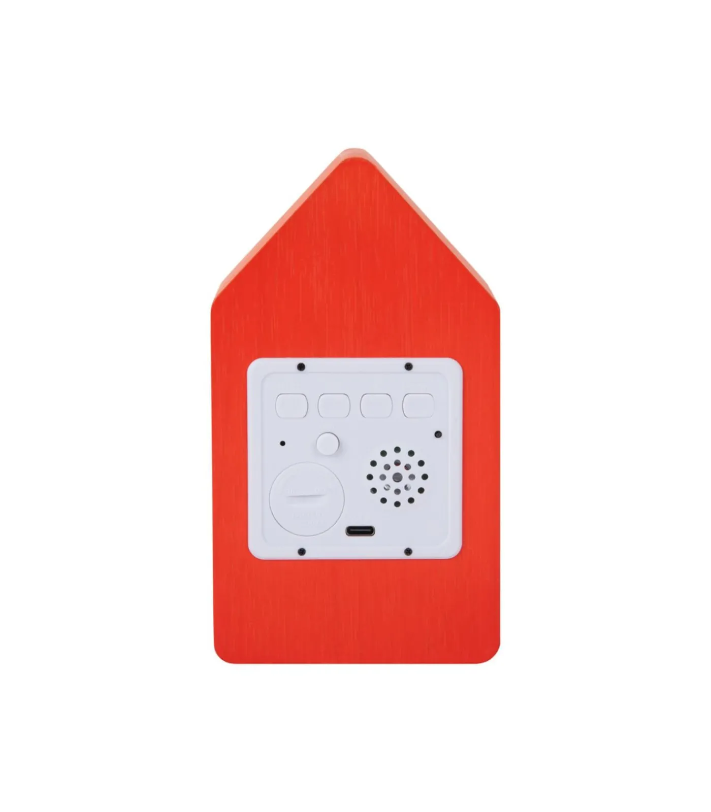 Wekker Cuckoo Led - Oranje - 9x9x15.8cm Klokken