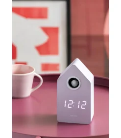 Online Wekker Cuckoo Led - Paars - 9x9x15.8cm Klokken