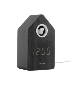 Online Wekker Cuckoo Led - Zwart hout - 6x9x15.3cm Klokken