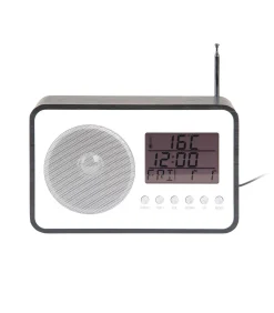 Discount Wekker Fm Radio - Zwart - 19.2x6.6x12.5cm Klokken