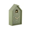 New Wekker Modern Cuckoo Oro - Groen - 15x11.5x20cm Klokken