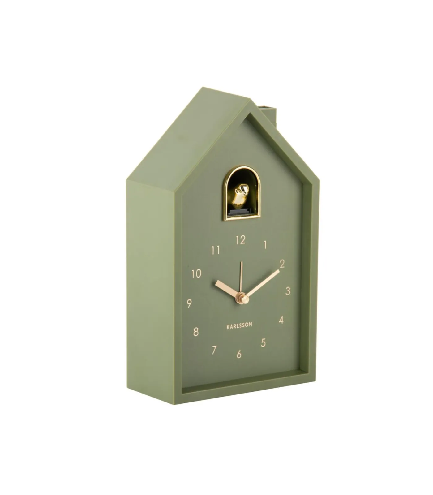 New Wekker Modern Cuckoo Oro - Groen - 15x11.5x20cm Klokken