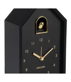 Wekker Modern Cuckoo Oro - Zwart - 15x11.5x20cm Klokken