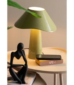 Karlsson Wekker Retro Flat Led - Heldergeel - 16.1x7.6x3cm