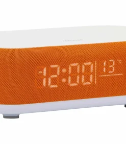 Sale Wekker Vogue - Helderoranje - 19.8x9.8x7cm Klokken