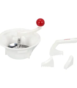 Hot groentezeef kunststof - Passeerzeef 23cm wit keukenhulp Kinderen Speelgoed