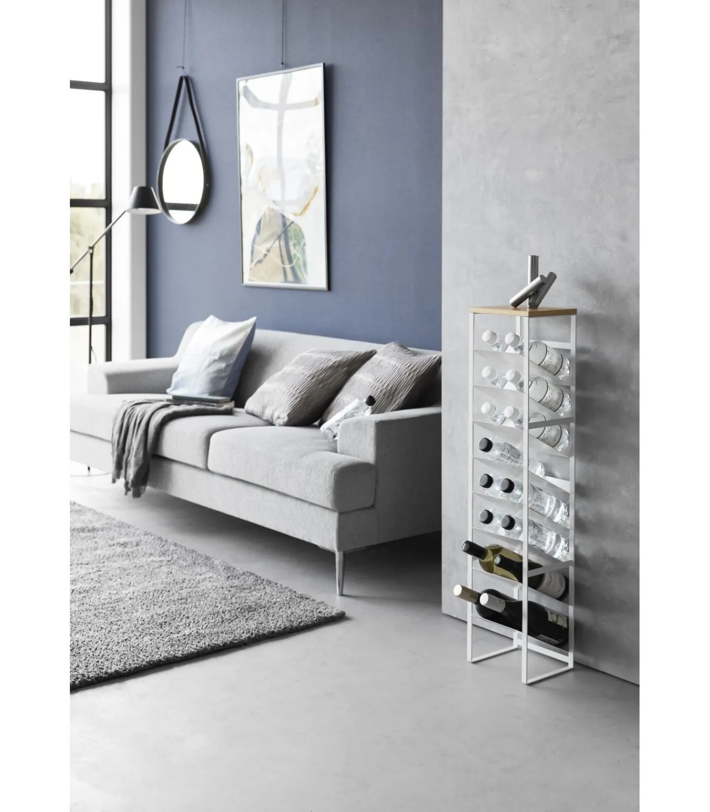 Clearance Wijnrek / Flessenrek - 16 flessen - Tower - Wit Keukenaccessoires