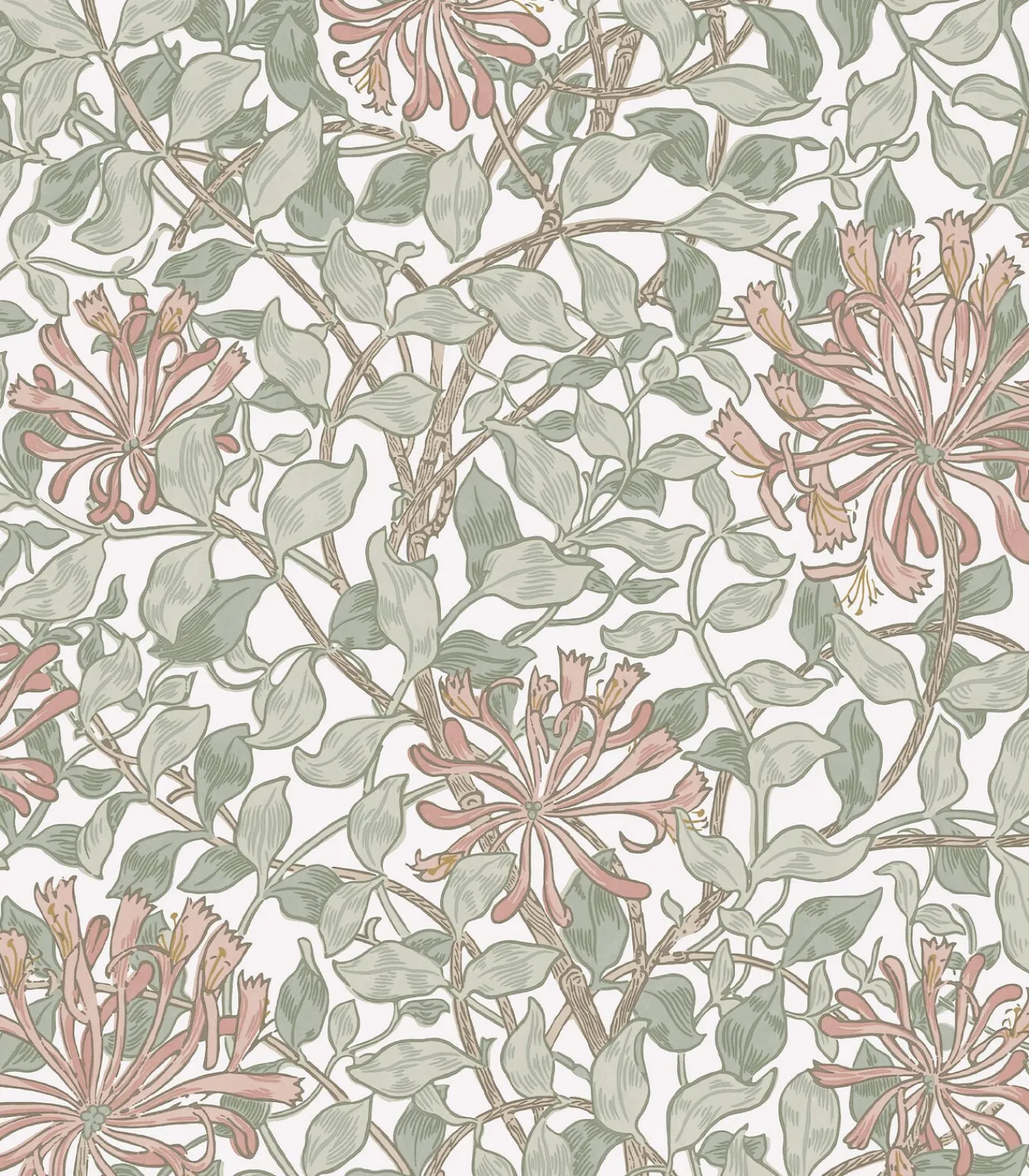 William Morris at Home Vliesbehang - Honeysuckle Maytime - 1000x52