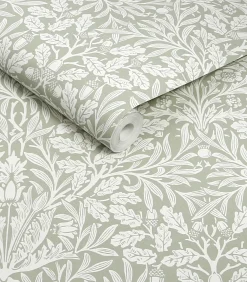 Discount Vliesbehang - Acorn Sage - 1000x52 Wanddecoratie