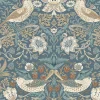 William Morris at Home Vliesbehang - Strawberry Thief Washed Blue - 1000x52