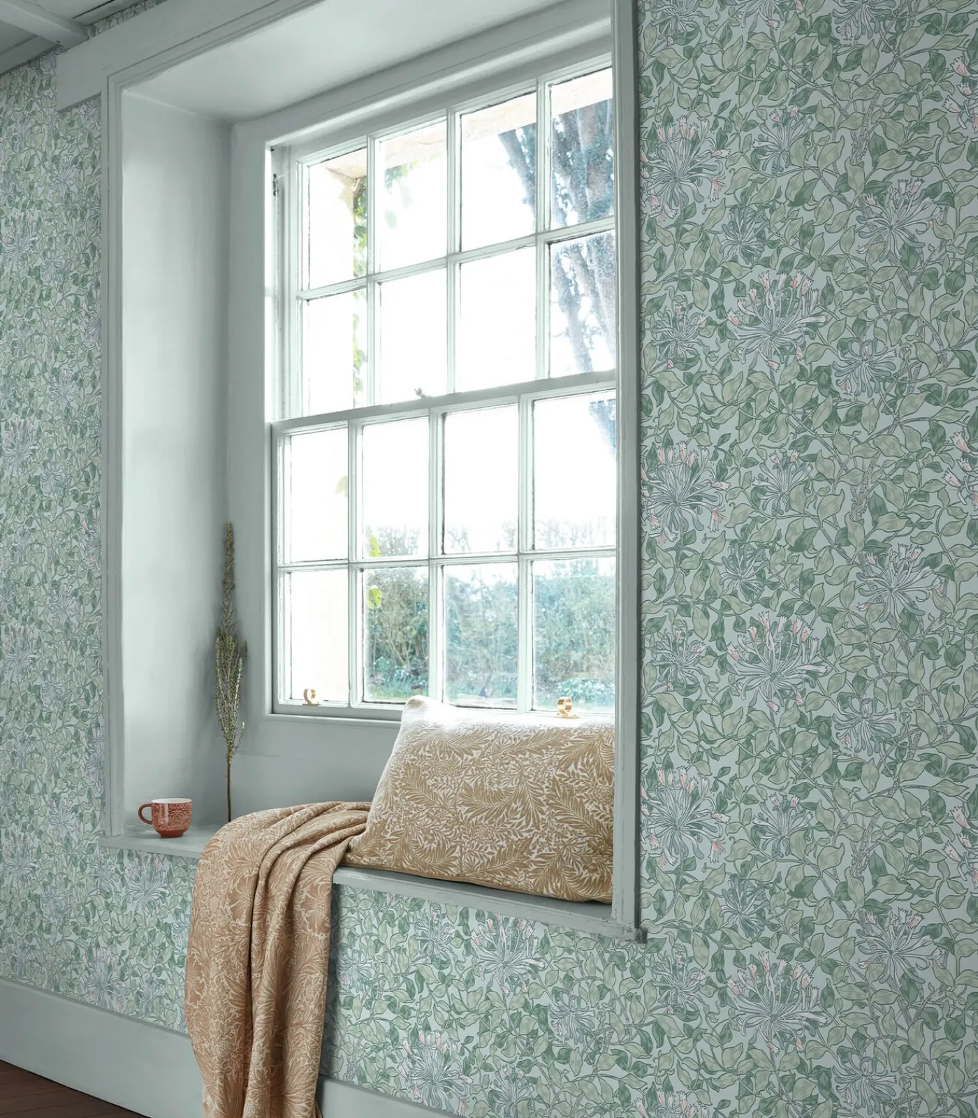 Vliesbehang - Honeysuckle Breeze - 1000x52 Wanddecoratie