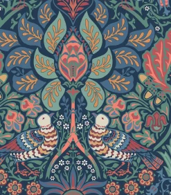 William Morris at Home Vliesbehang - Dove & Rose Midsummer - 1000x52