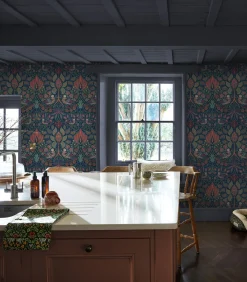 William Morris at Home Vliesbehang - Dove & Rose Midsummer - 1000x52