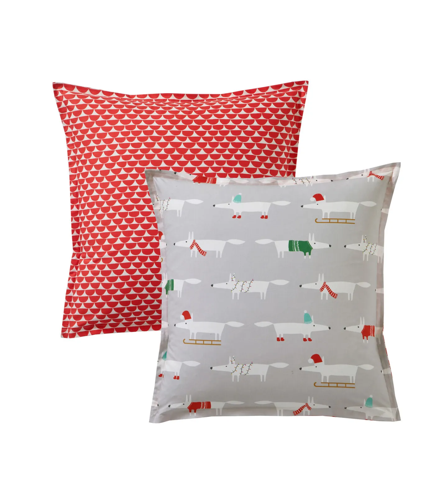 Outlet WINTER FOX Neige - Kussensloop Perkaal Katoen Kussenslopen