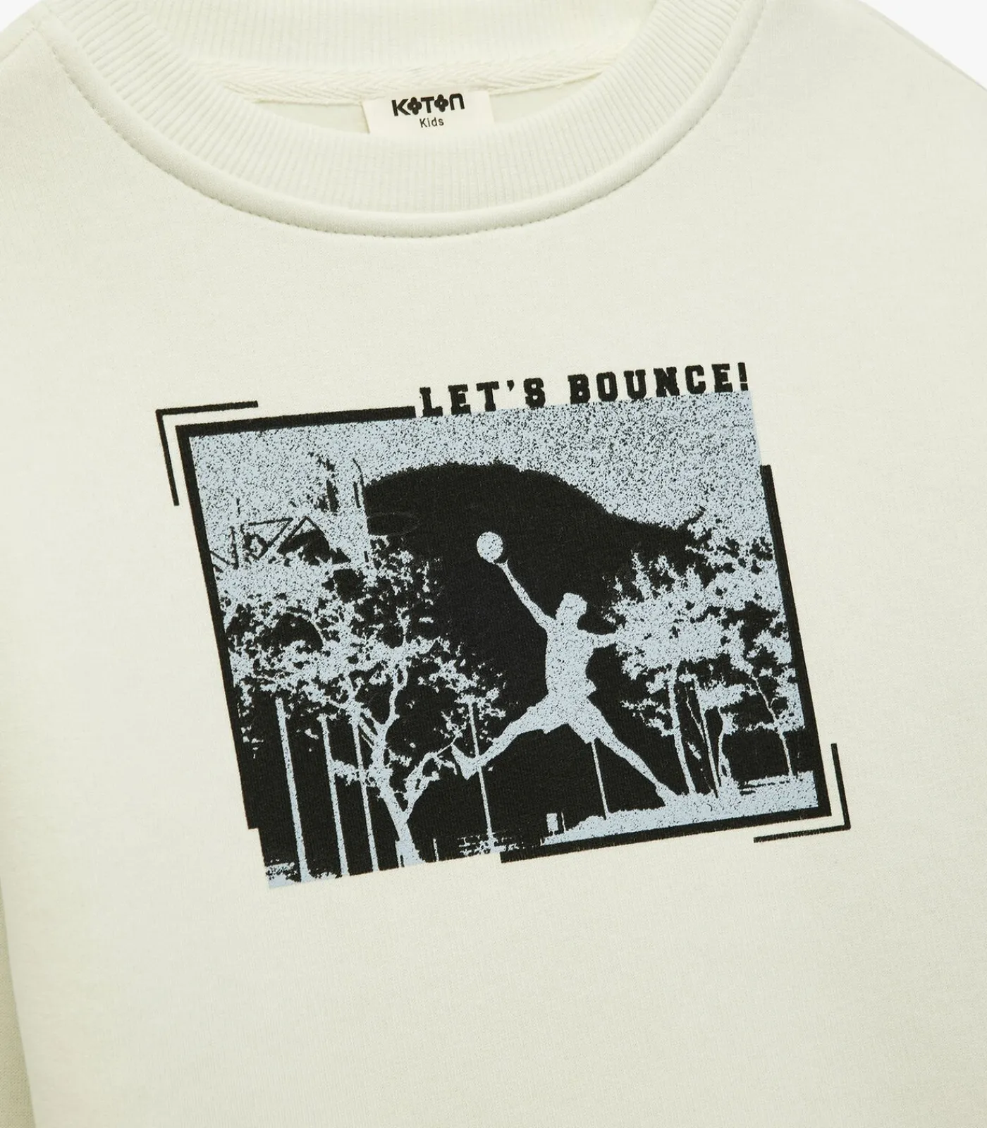 Kinderen Koton Wit Jongens Sweatshirt Lange Mouwen Bedrukt