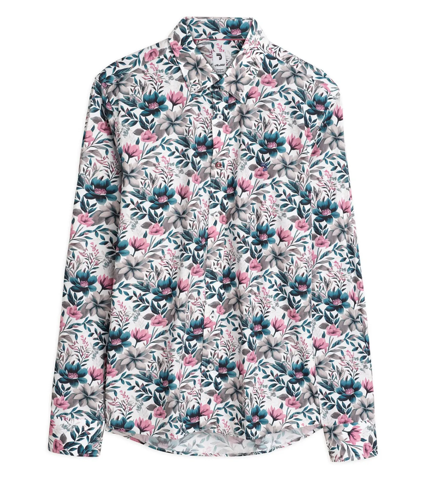 Online Wit overhemd met bloemenprint voor heren Heren Hemden