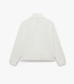 Discount Wit Sweatshirt Lange Mouwen Rits DAMES Truien & Cardigans