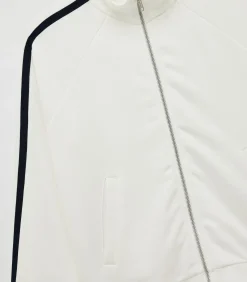 Discount Wit Sweatshirt Lange Mouwen Rits DAMES Truien & Cardigans