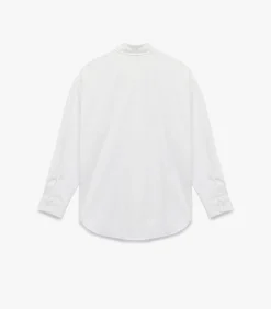 Witte Katoenen Blouse Lange Mouwen DAMES Overhemden & Blouses